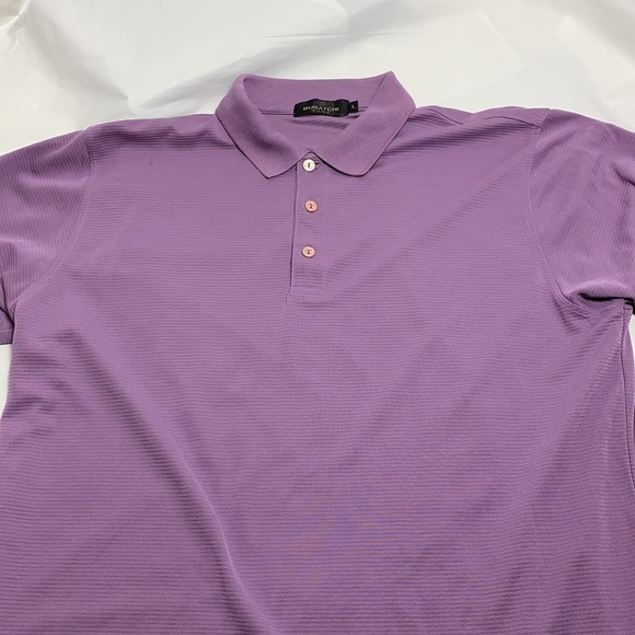 MEN’S Bugatchi Uomo Lavender Light Purple Polo Size Large - Picture 1 of 5